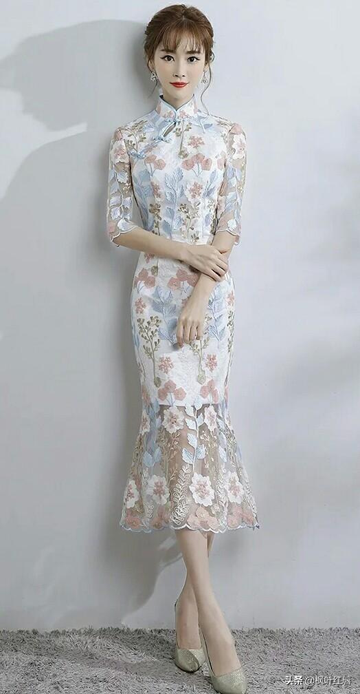 溜肩适合穿什么样袖子的旗袍,插肩的还是上袖的