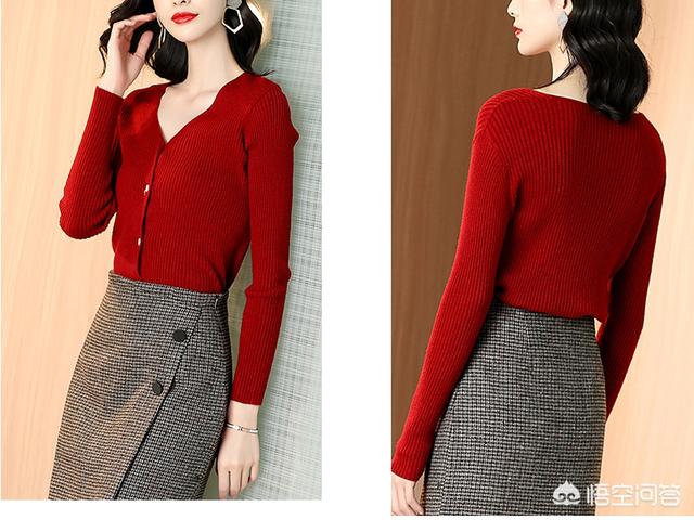 下身穿复古的长裙,上衣配小西装好看吗