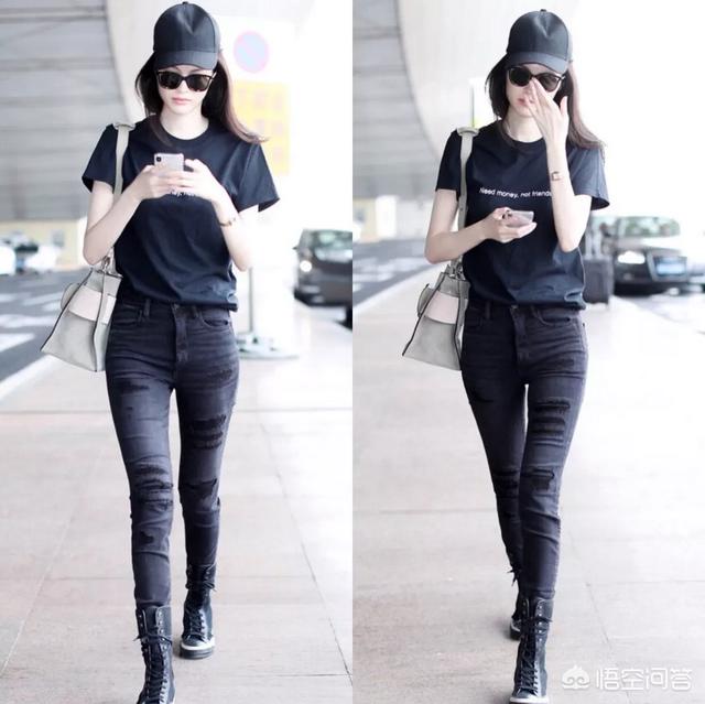 黑色上衣配什么颜色裤子好看