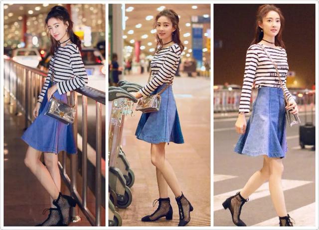 豹纹花裤搭配什么上衣好看