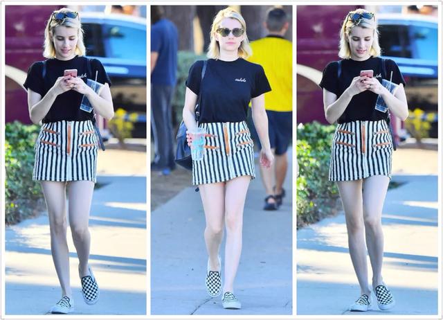 豹纹花裤搭配什么上衣好看