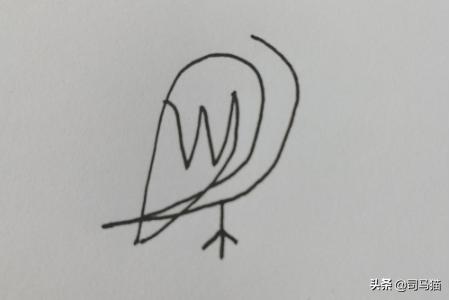 怎样画一笔回头鸟简笔画-教小朋友画一笔回头鸟