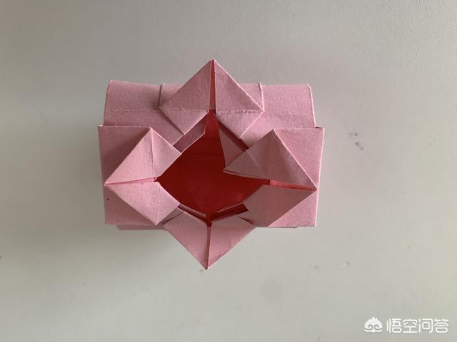 怎么折纸折花盆简单又好看的纸花盆