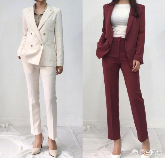 冬季女士灰色休闲西裤配什么上衣