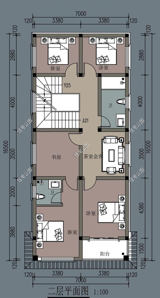 深19米,宽8.5米的宅基地该怎么设计
