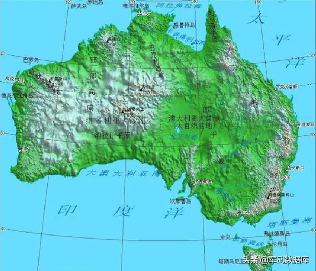 分布区实际上是分布在澳洲的中西南地区,这里就得说说山脉的影响了