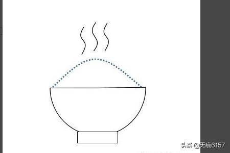 怎么画大米粒及大米饭的简笔画