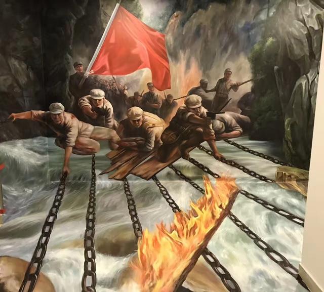 红军长征时,为什么敌人只拆掉泸定桥木板,而没有炸断铁索